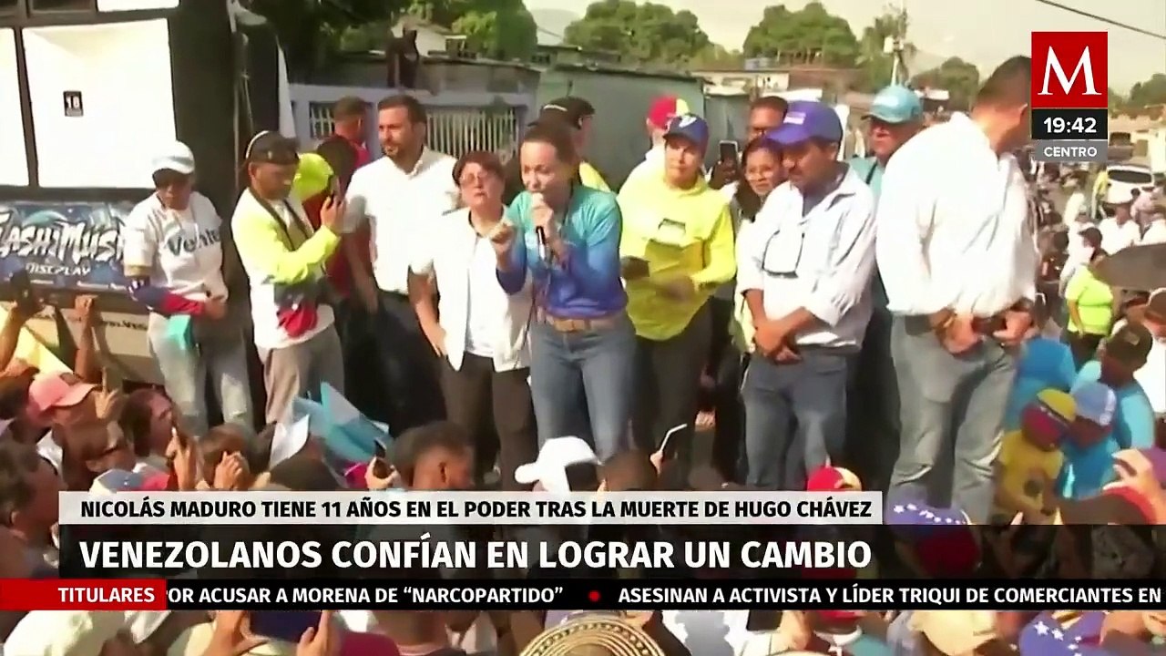 Venezolanos confían en lograr un cambio en las elecciones presidenciales del próximo domingo