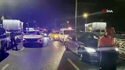 Galata Köprüsü’nde kaza