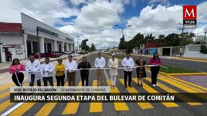 Rutilio Escandón inaugura la segunda etapa del bulevar de Comitán, Chiapas