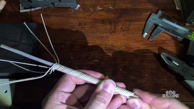 How are silver wire braided bracelets made?