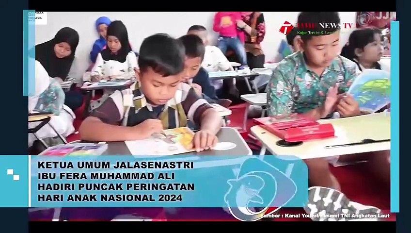 Ketua Umum Jalasenastri Hadiri Puncak Peringatan Hari Anak Nasional 2024, Tingkatkan Kesadaran Kesehatan Gigi Anak