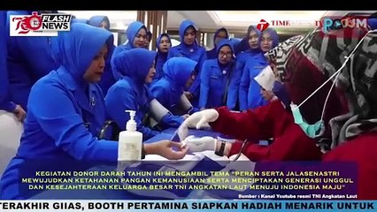 Jelang HUT Ke-78 Jalasenastri Tahun 2024, Prajurit TNI AL Ikuti Kegiatan Donor Darah