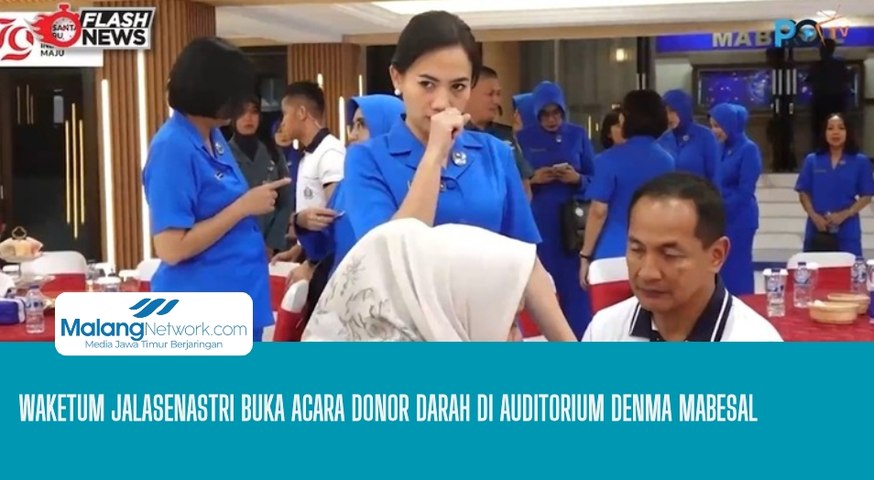 Waketum Jalasenastri Buka Acara Donor Darah di Auditorium DENMA MABESAL