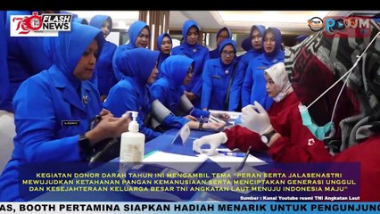 Jelang HUT Ke-78 Jalasenastri Tahun 2024, TNI AL Ikuti Kegiatan Donor Darah