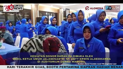 Jelang HUT ke-78 Jalasenastri Tahun 2024, Prajurit TNI AL Ikuti Kegiatan Donor Darah
