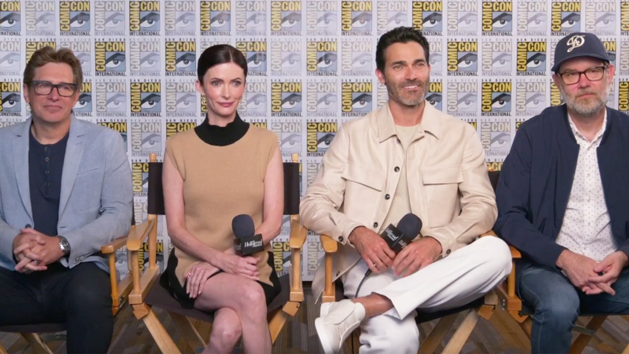 'Superman & Lois' Stars Tyler Hoechlin & Bitsie Tulloch Talk Passing the Torch to David Corenswet & Rachel Brosnahan | THR Video