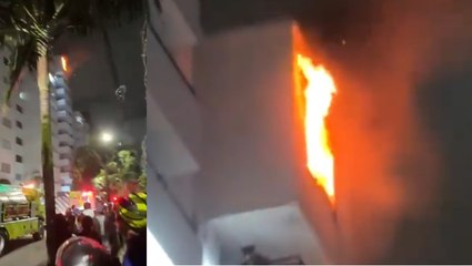 ¡Fuego en el piso 11! Incendio estructural en edificio de Los Colores fue controlado