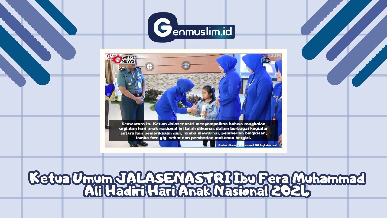 Ketua Umum JALASENASTRI Ibu Fera Muhammad Ali Hadiri Hari Anak Nasional 2024