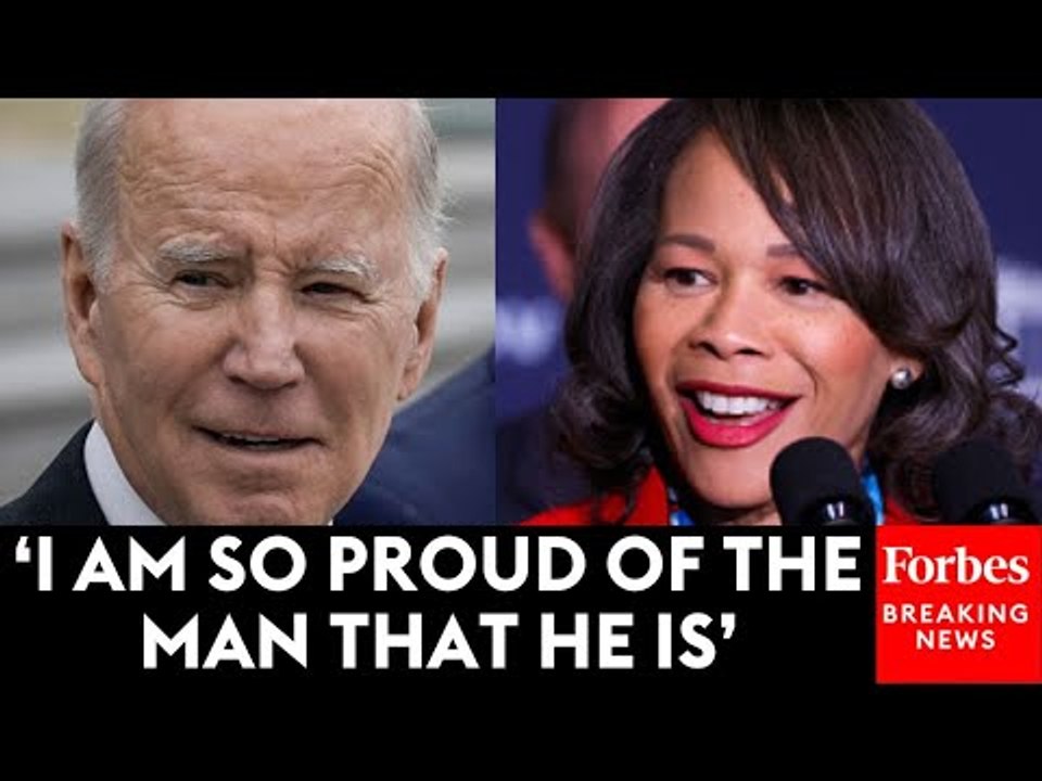 Lisa Blunt Rochester Gives Emotional Speech Commending Biden, Showing Support For VP Harris