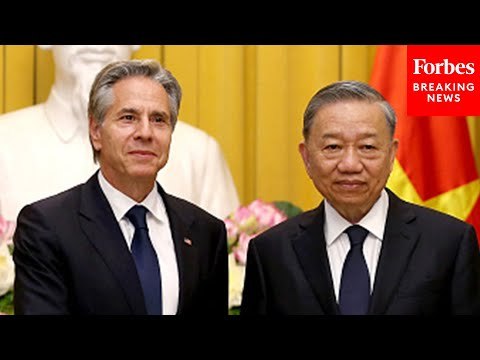 WATCH: Secretary Of State Antony Blinken Meets With Vietnam President To Lam In Hanoi
