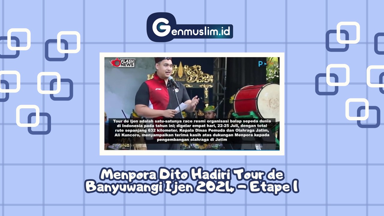MENPORA Dito Ariotedjo Hadiri Tour de Banyuwangi Ijen 2024 - ETAPE I