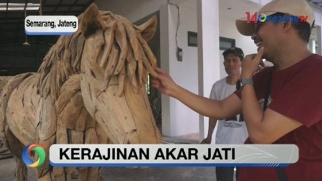 Kayu Akar Jati Disulap Jadi Kerajinan Tangan Bernilai Jual Tinggi