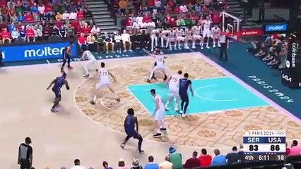 Descargar video: USA vs Serbia basketball match Olympics 2024,Paris Olympics