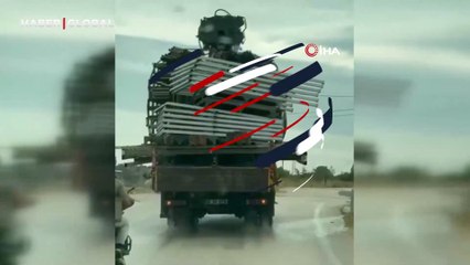 Bursa tehlikeli yük taşımacılığı kamerada