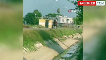 Oğlunu cezalandırmak için beline ip bağlayıp motosikletiyle metrelerce koşturdu