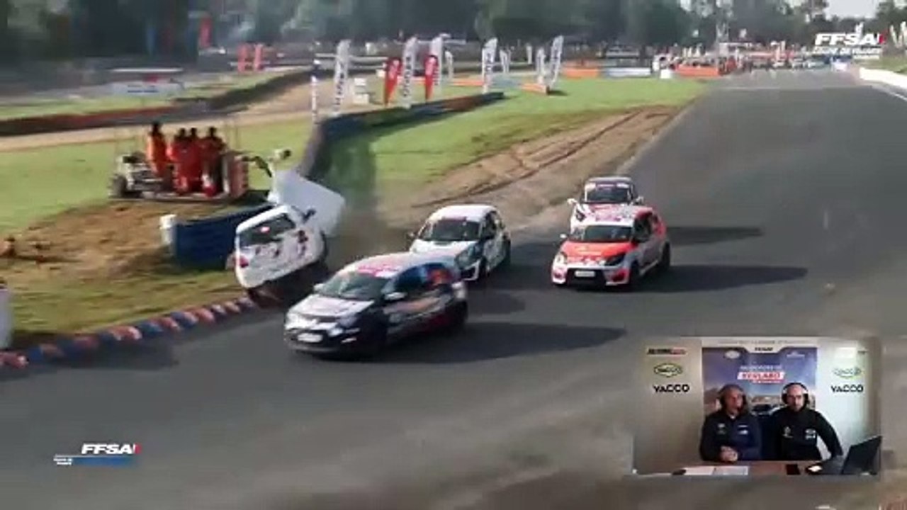 Rallycross France 2024 Twingo Q3 Race 4 Start Margely Almost Roll ...