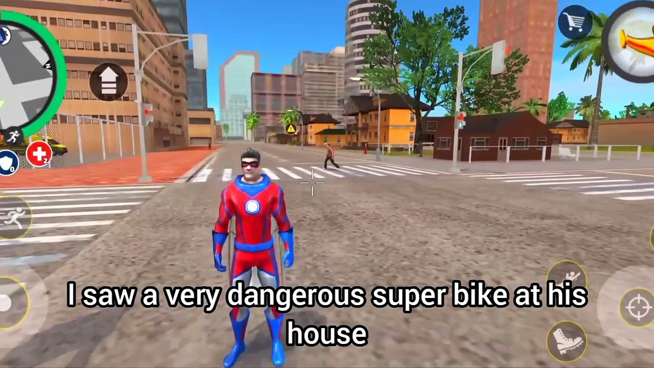 Rope Hero Steals New Super Bike From Los Santos