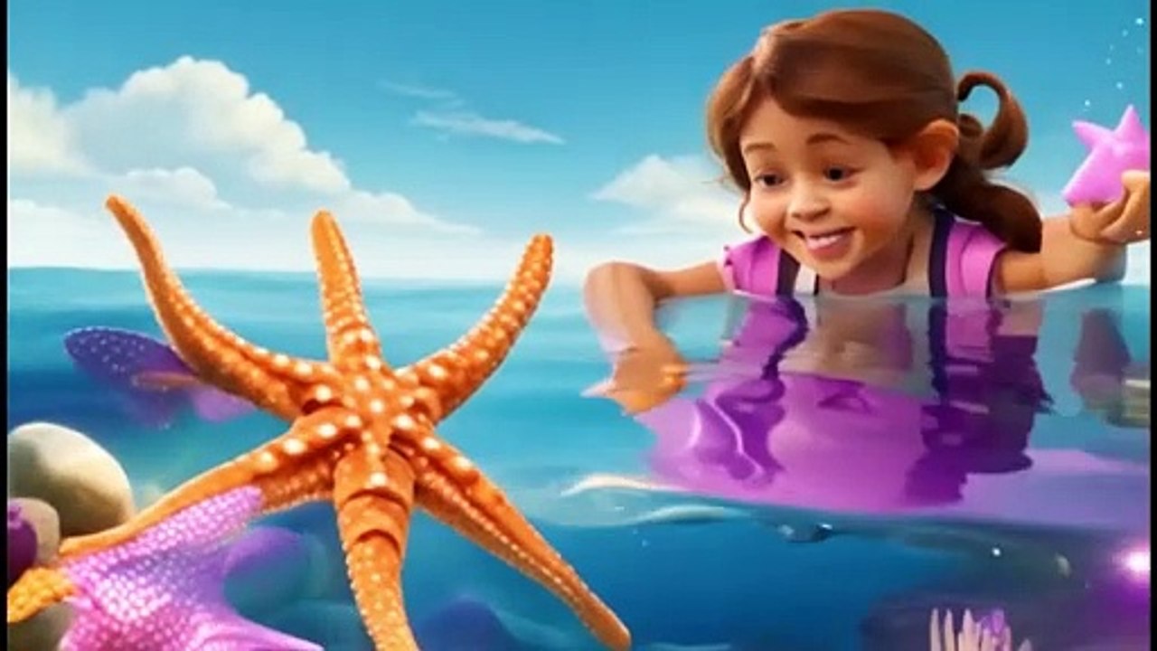 Twinkle, Twinkle, Little Starfish- A Musical Journey Under the Sea kid nursery poem for kids