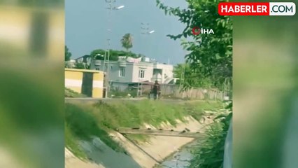 Kavga eden oğlunun beline ip bağlayıp böyle koşturdu