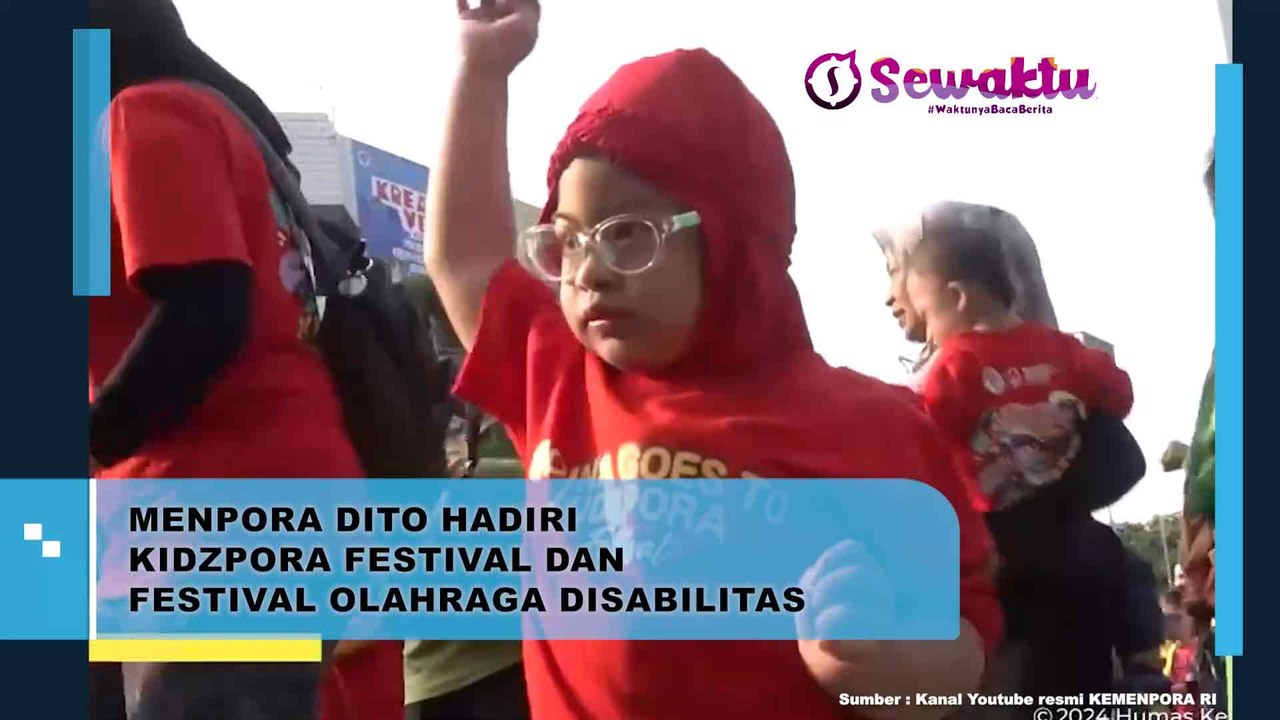 Acara Kidzpora Festival Dan Festival Olahraga Disabilitas Dihadiri Langsung Oleh Menpora Dito Ariotedjo