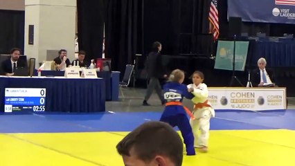Carmen wins by sankaku. Judo US Open 2024