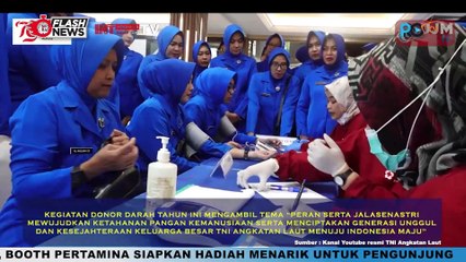 Jelang HUT Ke-78 Jalasenastri Tahun 2024, Prajurit TNI AL Ikuti Kegiatan Donor Darah