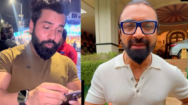 Ajaz Khan Fight With Fitness Influencer Rajveer Shishodia After Challenge To Meet In Mumbai Video
