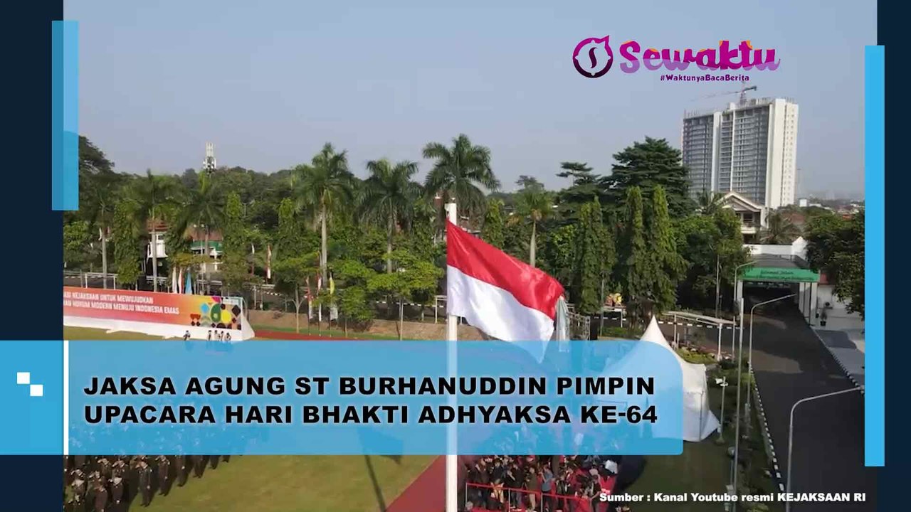 Jaksa Agung ST Burhanuddin Memimpin Upacara Peringatan Hari Bhakti Adhyaksa Ke-64