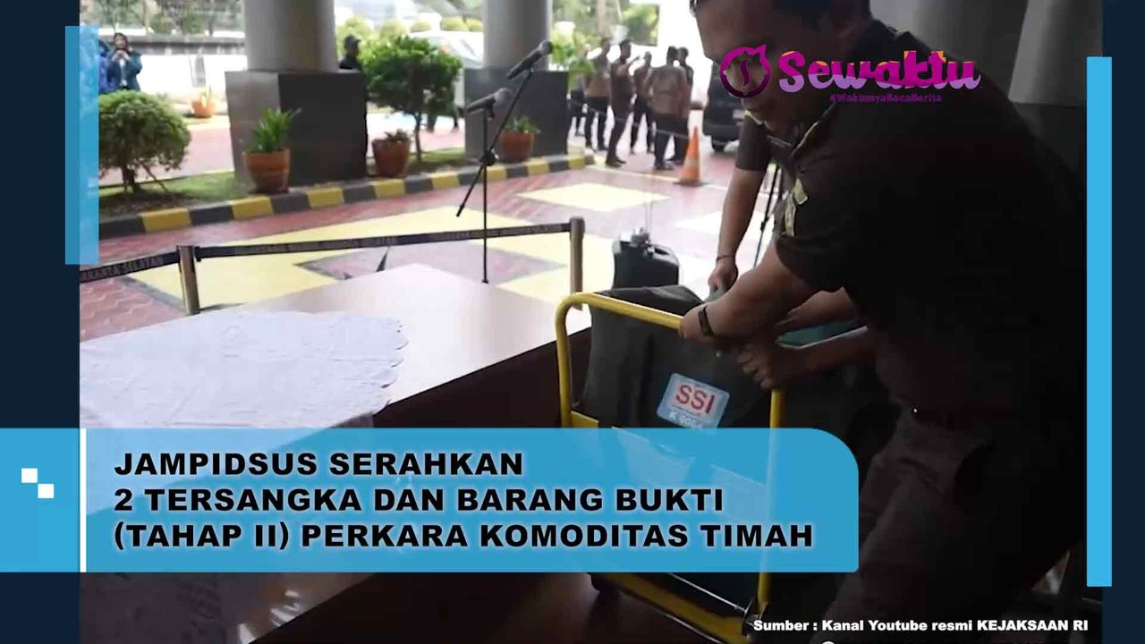 Proses Penyerahan Dua Tersangka Dan Barang Bukti Tahap II Dalam Perkara Komoditas Timah Oleh Jampidsus (Jaksa Agung Muda Bidang Tindak Pidana Khusus)