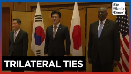 US, Japan and South Korea defense ministers meet in Tokyo