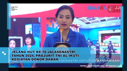 Jelang HUT Ke-78 Jalasenastri Tahun 2024, Prajurit TNI AL Ikuti Kegiatan Donor Darah