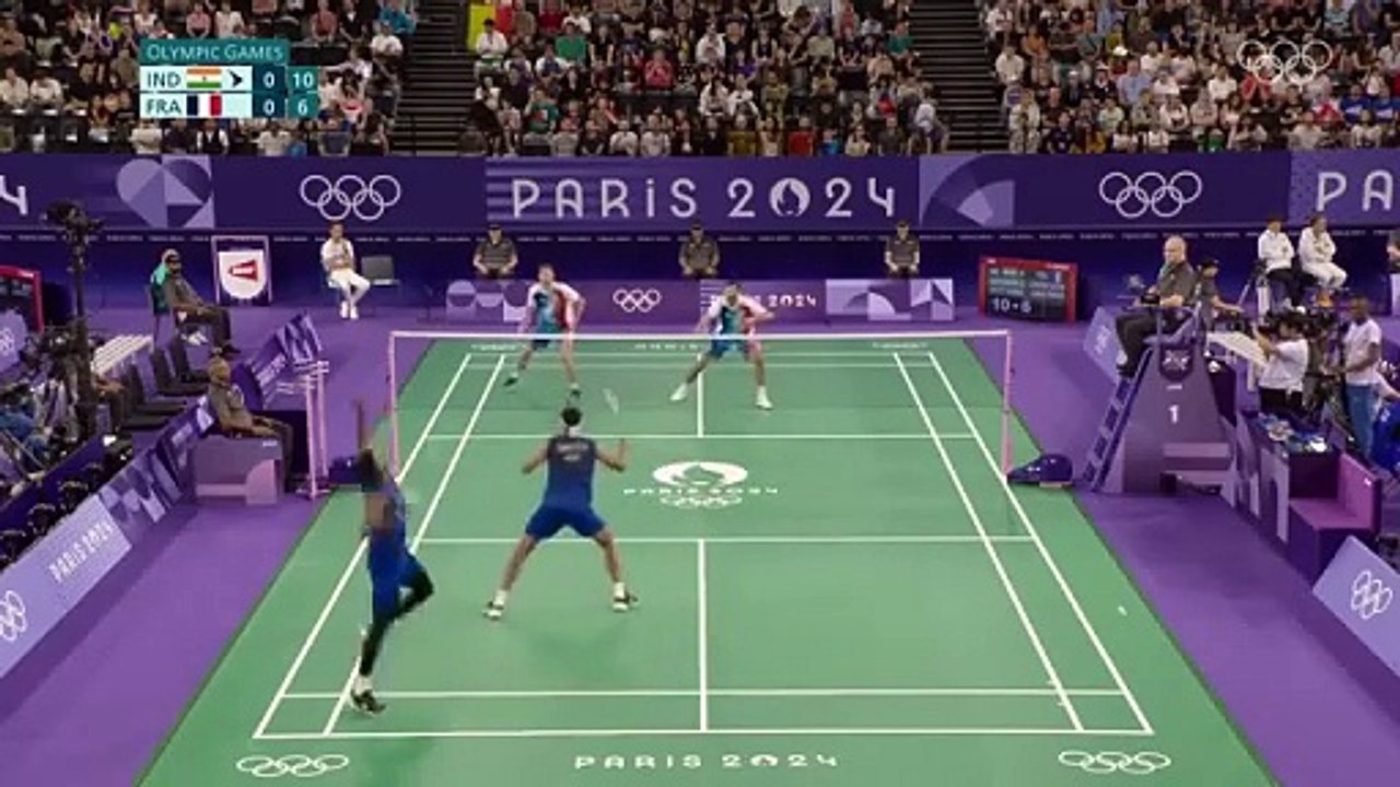 SatChi start with a win Badminton men's doubles Paris 2024