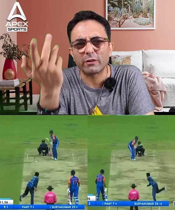 Rare scenes Kamindu Mendis bowls with both hands against Suryakumar Yadav_ Rishabh Pant