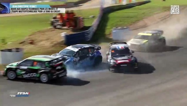 Rallycross France 2024 Kerlabo Supercars Q3 Start Jeanney Amazing Drift