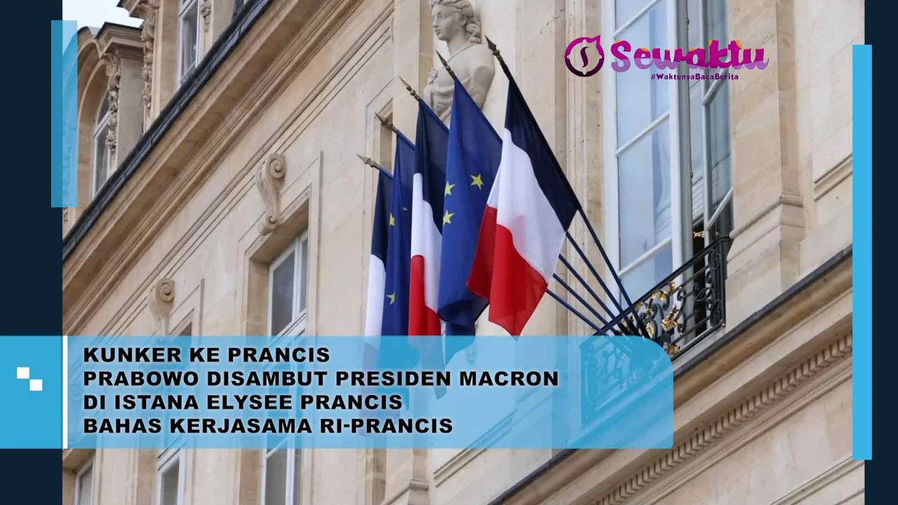 Prabowo Disambut Oleh Presiden Emmanuel Macron Di Istana Elysee Untuk Membahas Kerjasama Antara Indonesia Dan Prancis