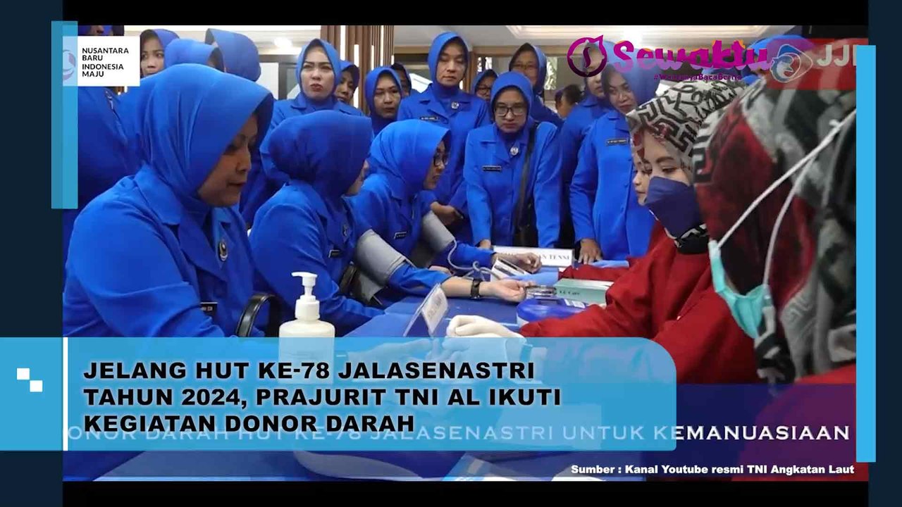 Kegiatan Donor Darah Yang Diadakan Oleh Prajurit TNI AL Dalam Rangka Menyambut HUT Ke-78 Jalasenastri Pada Tahun 2024