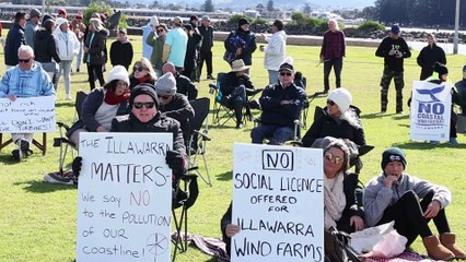 Anti-wind farm rally held at Reddall Reserve │ Illawarra Mercury │ July 24, 2024