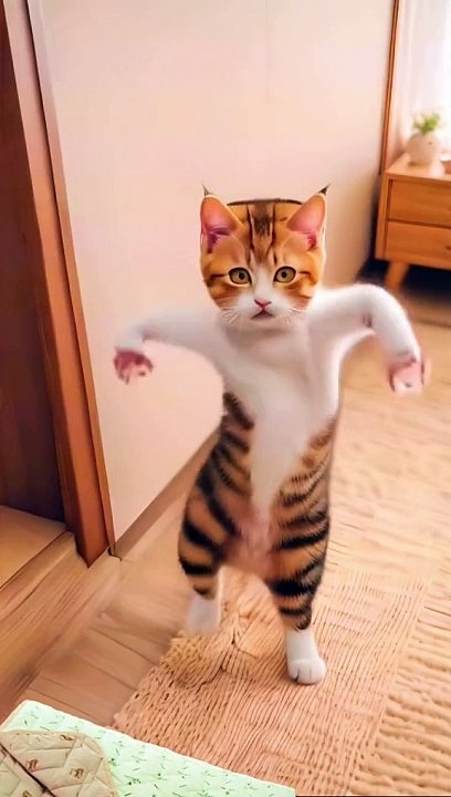 Cat dance motorcycle