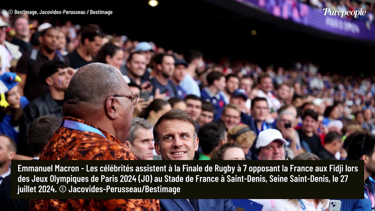Emmanuel Macron et Amélie Oudéa Castera déchaînés après la victoire des Bleus, ils se lâchent en tribunes (PHOTOS)