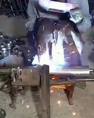 Making Motorcycle Silencers in Factory