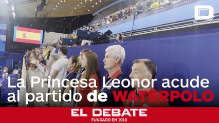 La Princesa Leonor y la Infanta Sofía acuden al partido inaugural de la selección española de waterpolo