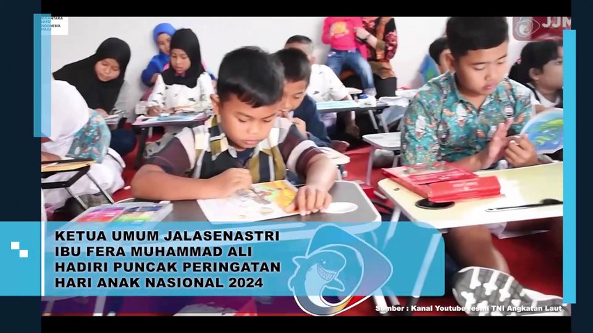 KETUA UMUM JALASENASTRI IBU FERA MUHAMMAD ALI HADIRI PUNCAK PERINGATAN HARI ANAK NASIONAL 2024