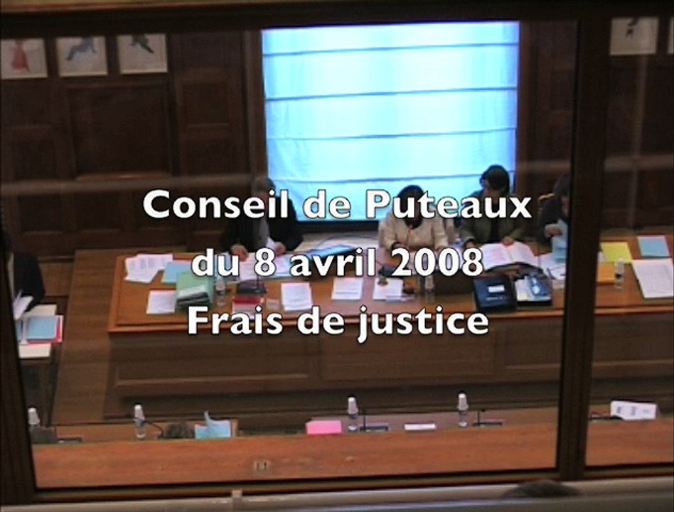 Conseil de Puteaux du 8 avril 08 : les frais de justice