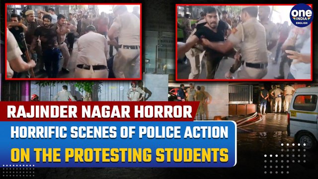 Rajinder Nagar Rau IAS Coaching Incident: Police Detains the Protesting Students | Watch Videos