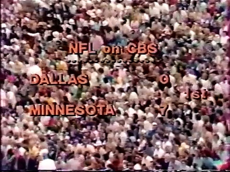 Dallas Cowboys @ Minnesota Vikings - 1.Half ( 1977 Week 01 )