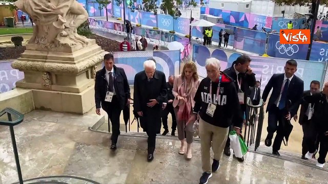 Olimpiadi Parigi, Mattarella saluta il ciclista Ganna, prima medaglia italiana ai giochi