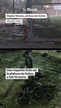 En images : le plateau du Golan, annexé par Israël, subit l’attaque la plus meurtrière depuis le 7 octobre 2023