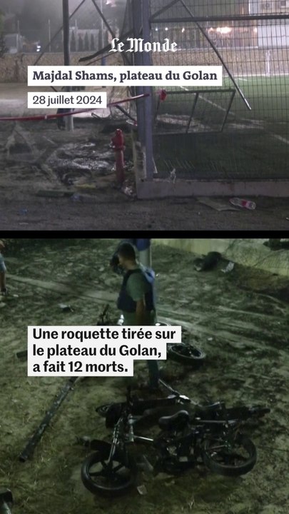 En images : le plateau du Golan, annexé par Israël, subit l’attaque la plus meurtrière depuis le 7 octobre 2023