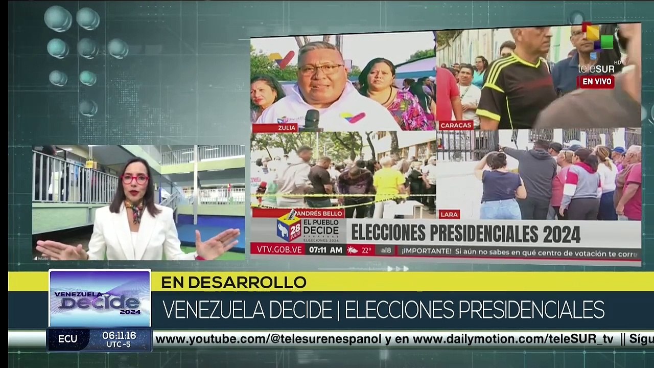 Candidato Nicolás Maduro ejerció su voto a tempranas horas