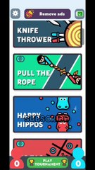 I play Happy Hippos Game In 2 Players Game